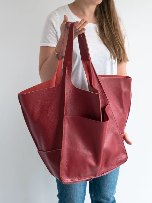 Maxine Collection | Leather Tote Bag with Durable PU Design | Stylish Beach Bag for Everyday Use