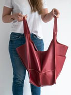 Maxine Collection | Leather Tote Bag with Durable PU Design | Stylish Beach Bag for Everyday Use