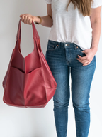 Maxine Collection | Leather Tote Bag with Durable PU Design | Stylish Beach Bag for Everyday Use