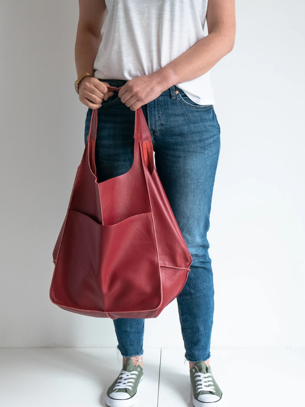 Maxine Collection | Leather Tote Bag with Durable PU Design | Stylish Beach Bag for Everyday Use