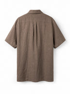 Men's Ice Silk Linen Shirt – Summer Casual Short Sleeve Sun...