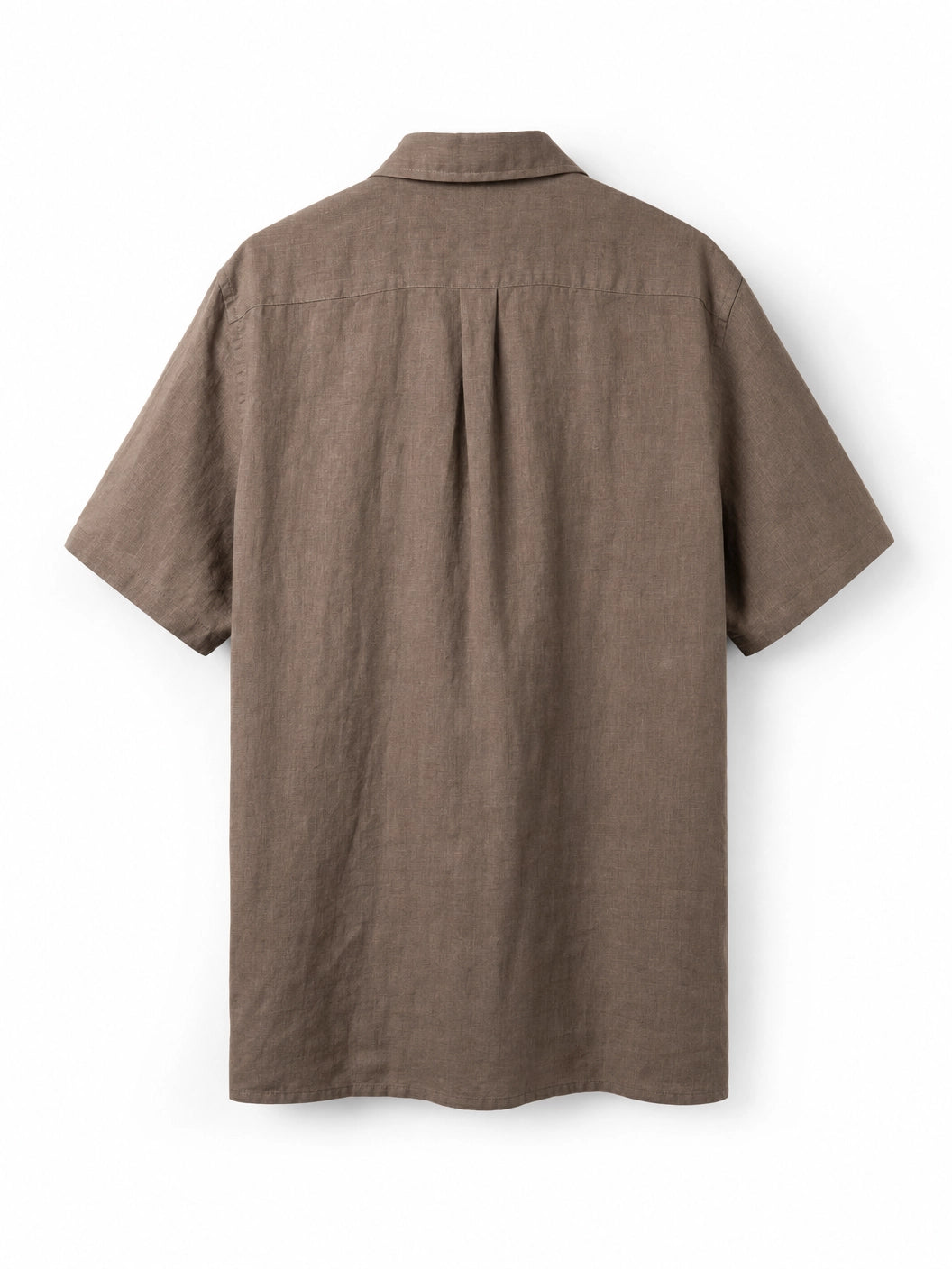 Men's Ice Silk Linen Shirt – Summer Casual Short Sleeve Sun...