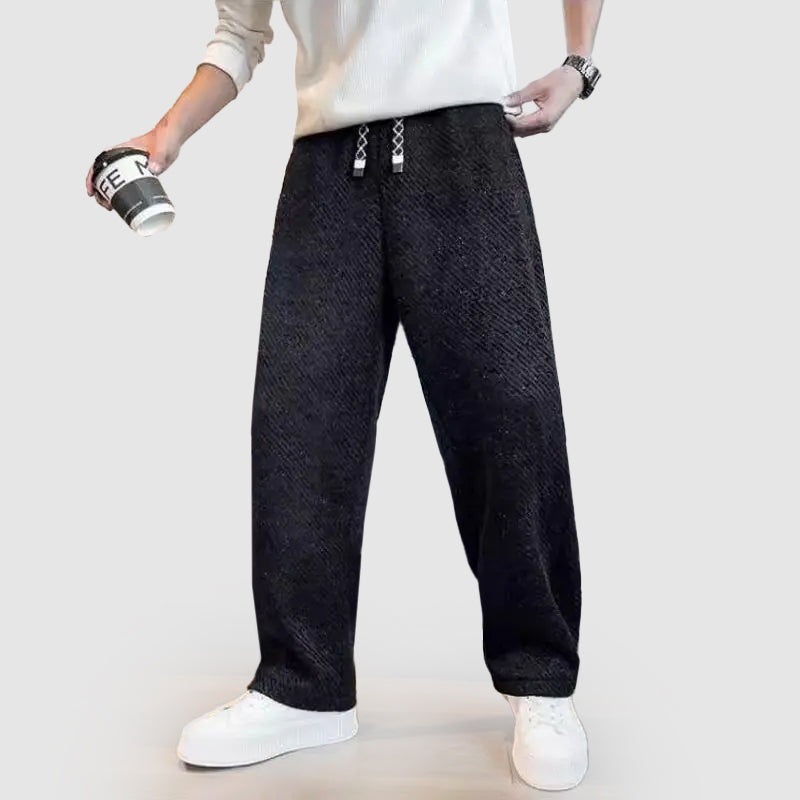 Women's Men’s Casual Wide-Leg Drawstring Pants | Length: Full length 2