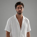 Men's Outfit | Short Sleeve Linen Summer Set with Breathable Fabric | Stylish Comfort for Warm Weather