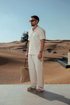 Men's Summer Pleated Shirt with Lightweight Breathable Fabric | Effortless Style for Warm Weather Comfort
