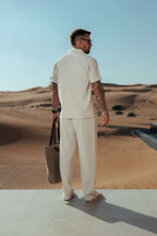 Men's Summer Pleated Shirt with Lightweight Breathable Fabric | Effortless Style for Warm Weather Comfort