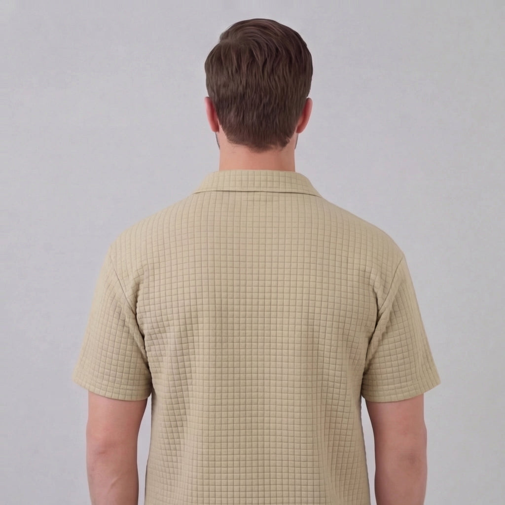 Men's Waffle Knit Summer Set with Breathable Fabric & Relaxed Fit for Ultimate Comfort