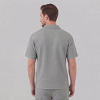 Men's Waffle Knit Summer Set with Breathable Fabric & Relaxed Fit for Ultimate Comfort