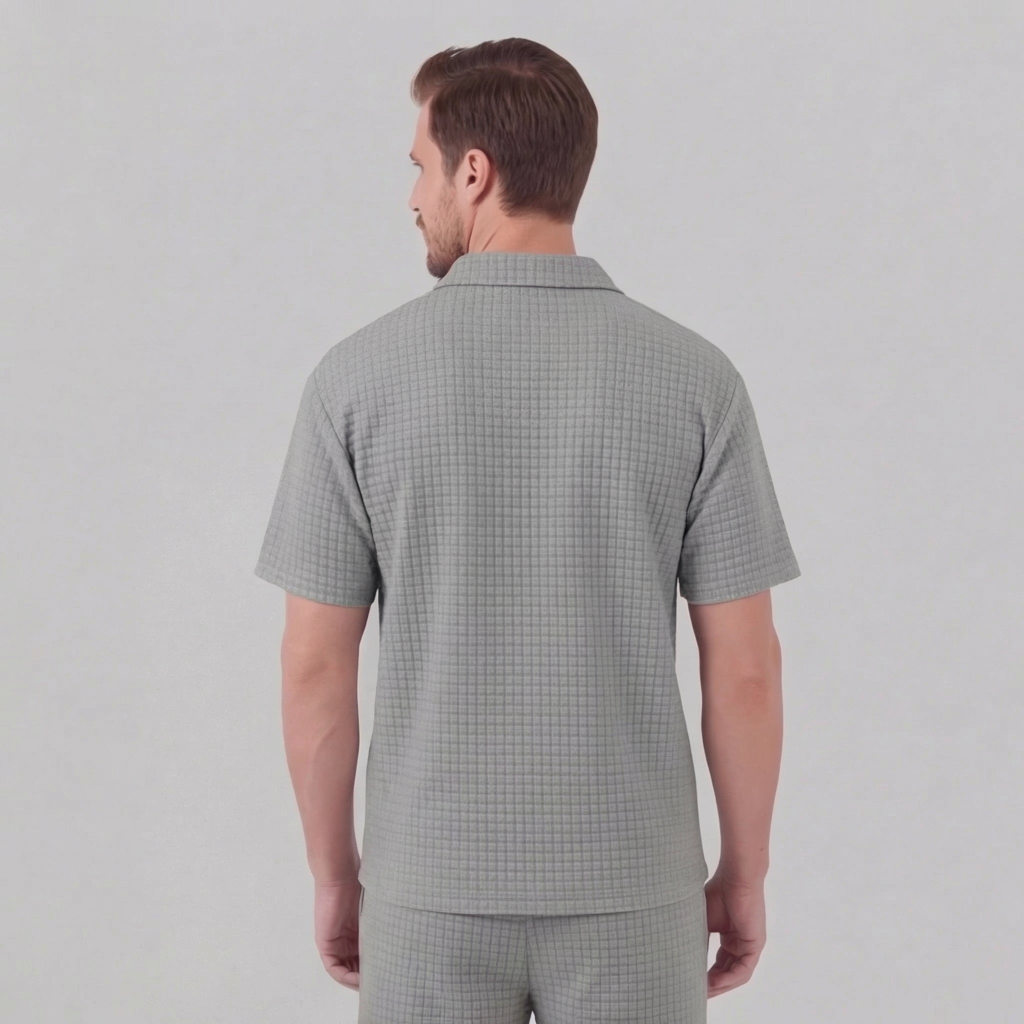Men's Waffle Knit Summer Set with Breathable Fabric & Relaxed Fit for Ultimate Comfort
