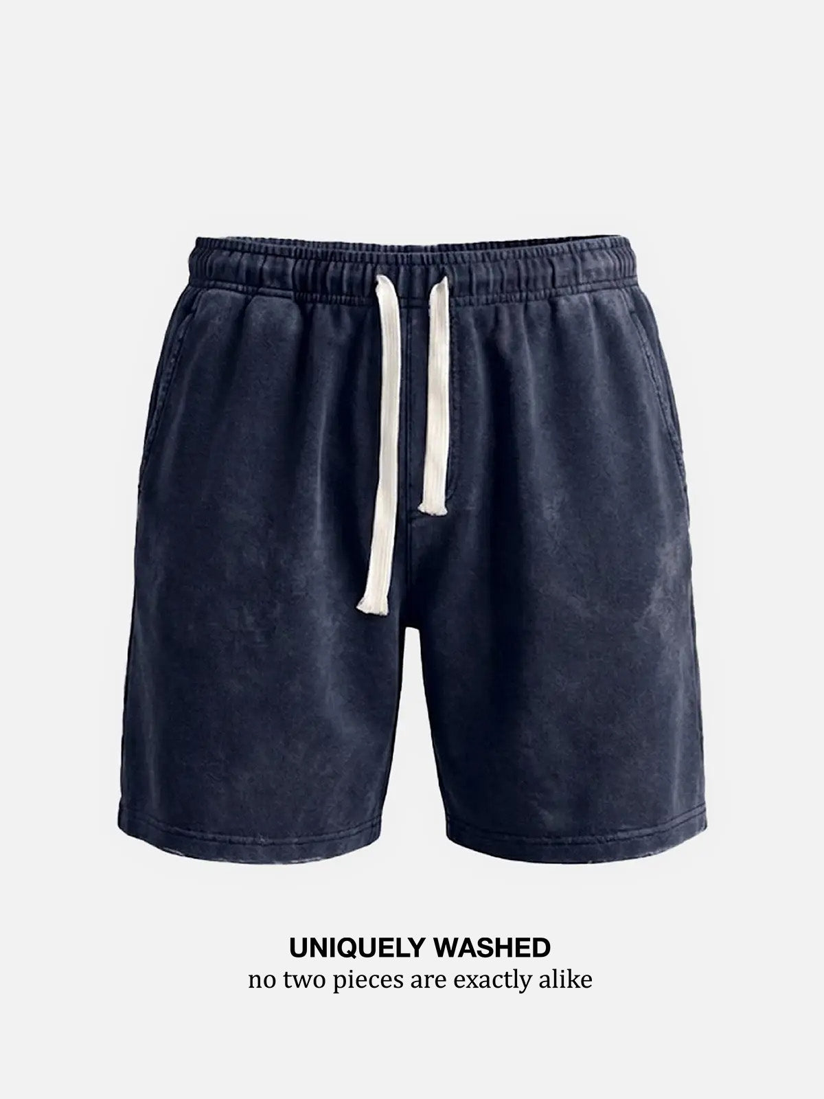 Men's Washed Cotton Drawstring Shorts