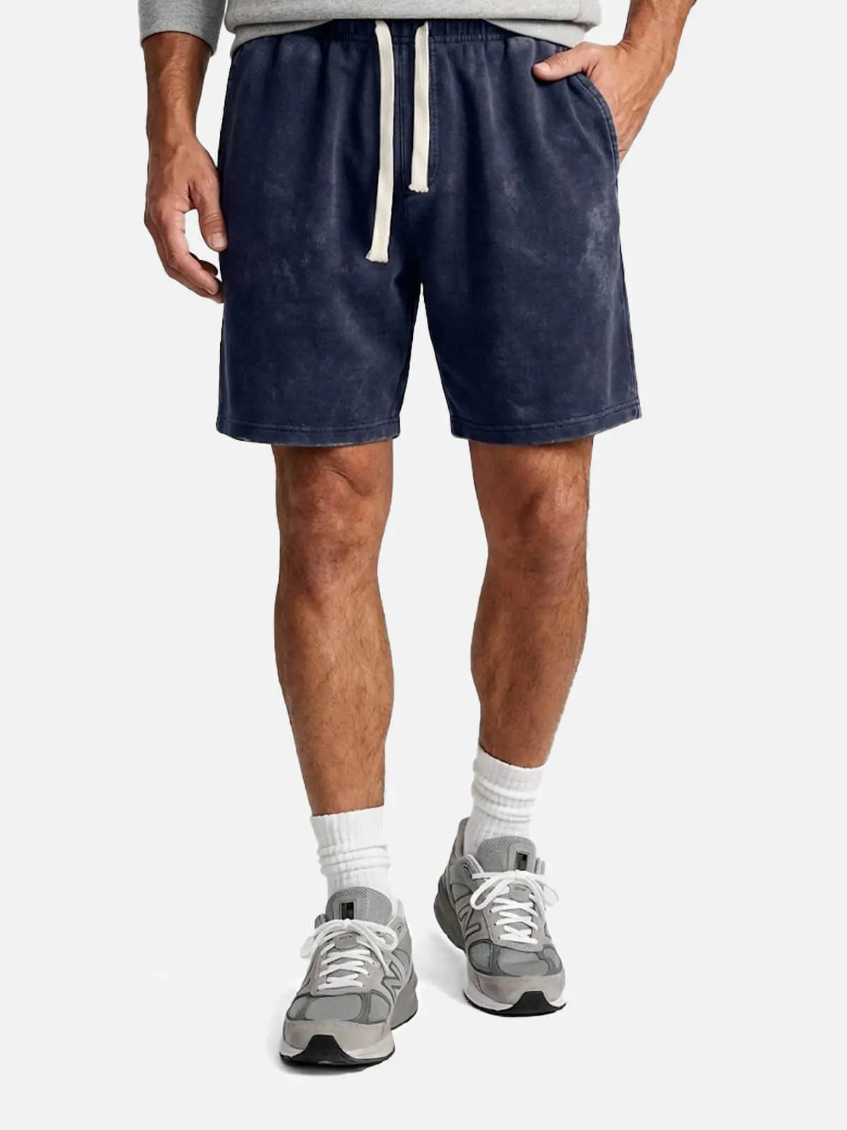 Men's Washed Cotton Drawstring Shorts