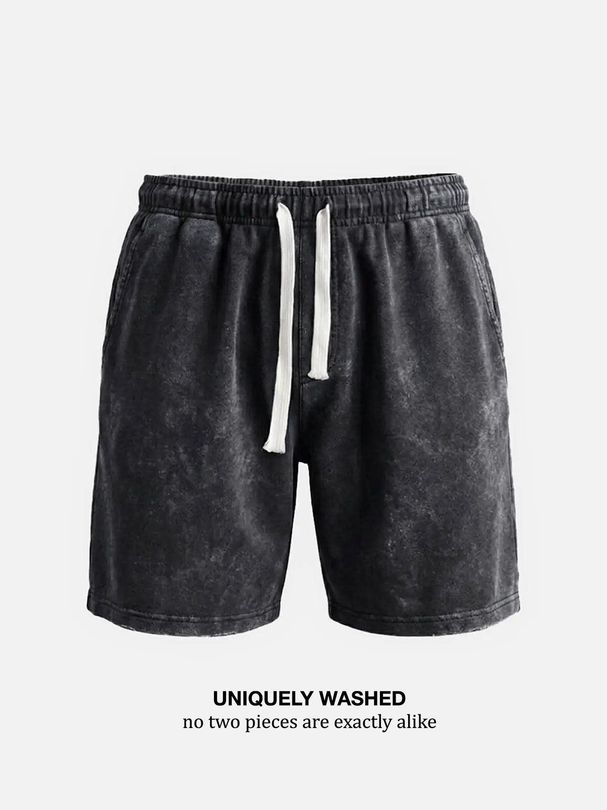 Men's Washed Cotton Drawstring Shorts