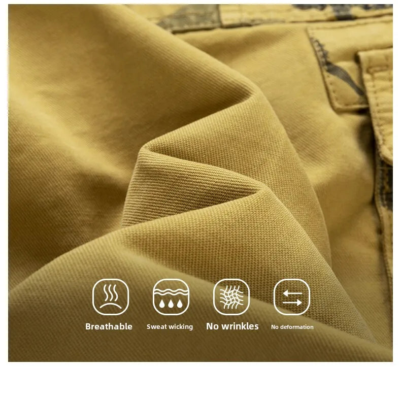 Men’s Workwear Cargo Shorts – Summer 2025 Outdoor Utility Pants | Durable, Breathable, Multi-Pocket