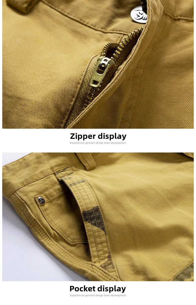 Men’s Workwear Cargo Shorts – Summer 2025 Outdoor Utility Pants | Durable, Breathable, Multi-Pocket