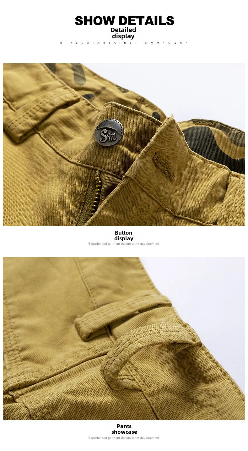 Men’s Workwear Cargo Shorts – Summer 2025 Outdoor Utility Pants | Durable, Breathable, Multi-Pocket