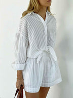 Mila Collection | Women's Dress with Balloon Sleeves & Elastic Waistband | Effortless Summer Style for Comfortable Days