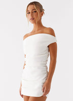 Morgan Collection | Off Shoulder Mini Dress with Luxurious Stretch Fabric | Elegant Fit for Night Out - Women's 2
