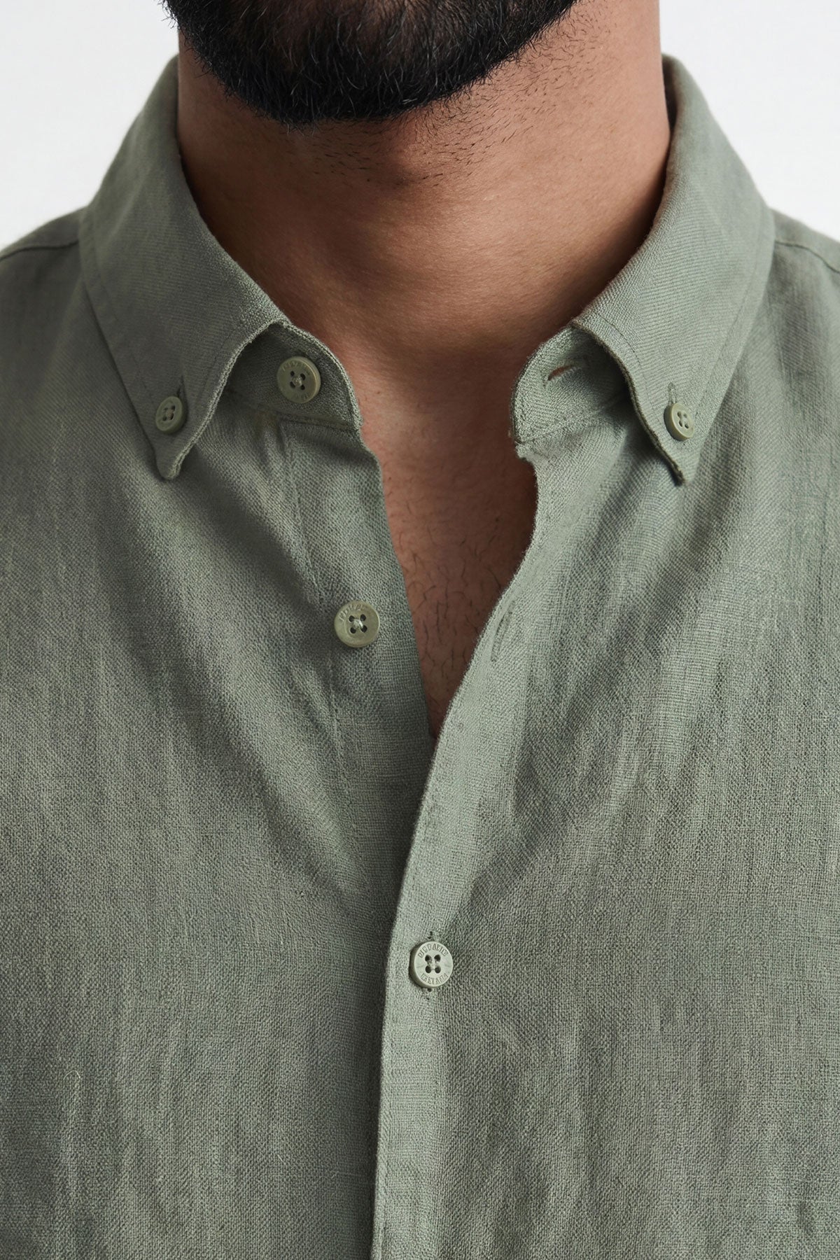 Moss Valley | Men's Dress Shirt in Olive Linen with Breathable Fabric | Lightweight Comfort for Everyday Wear