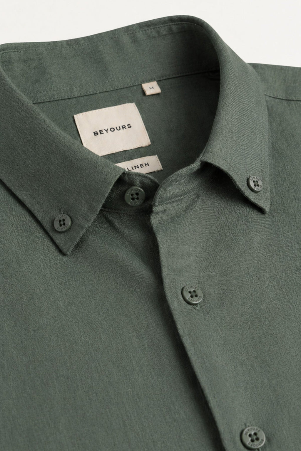 Moss Valley | Men's Dress Shirt in Olive Linen with Breathable Fabric | Lightweight Comfort for Everyday Wear