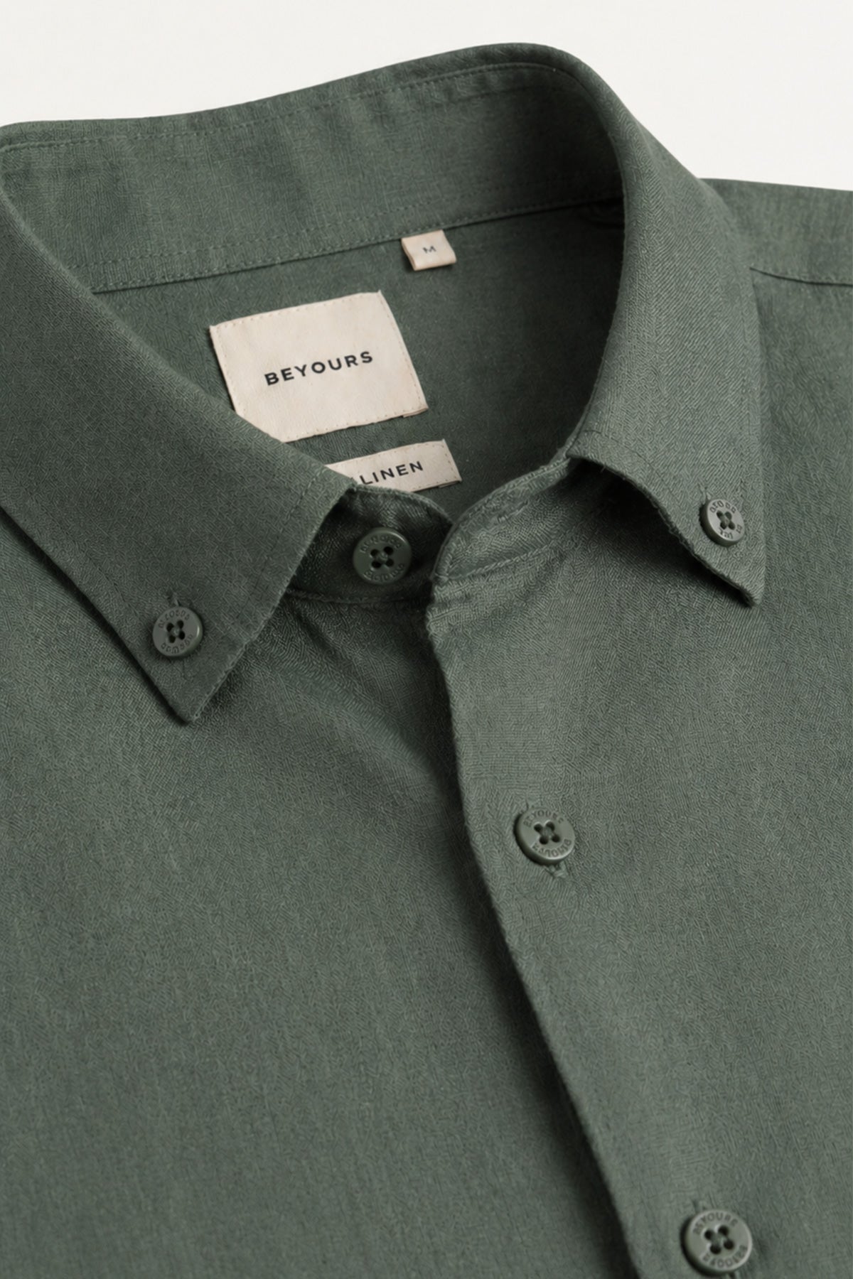 Moss Valley | Men's Dress Shirt in Olive Linen with Breathable Fabric | Lightweight Comfort for Everyday Wear