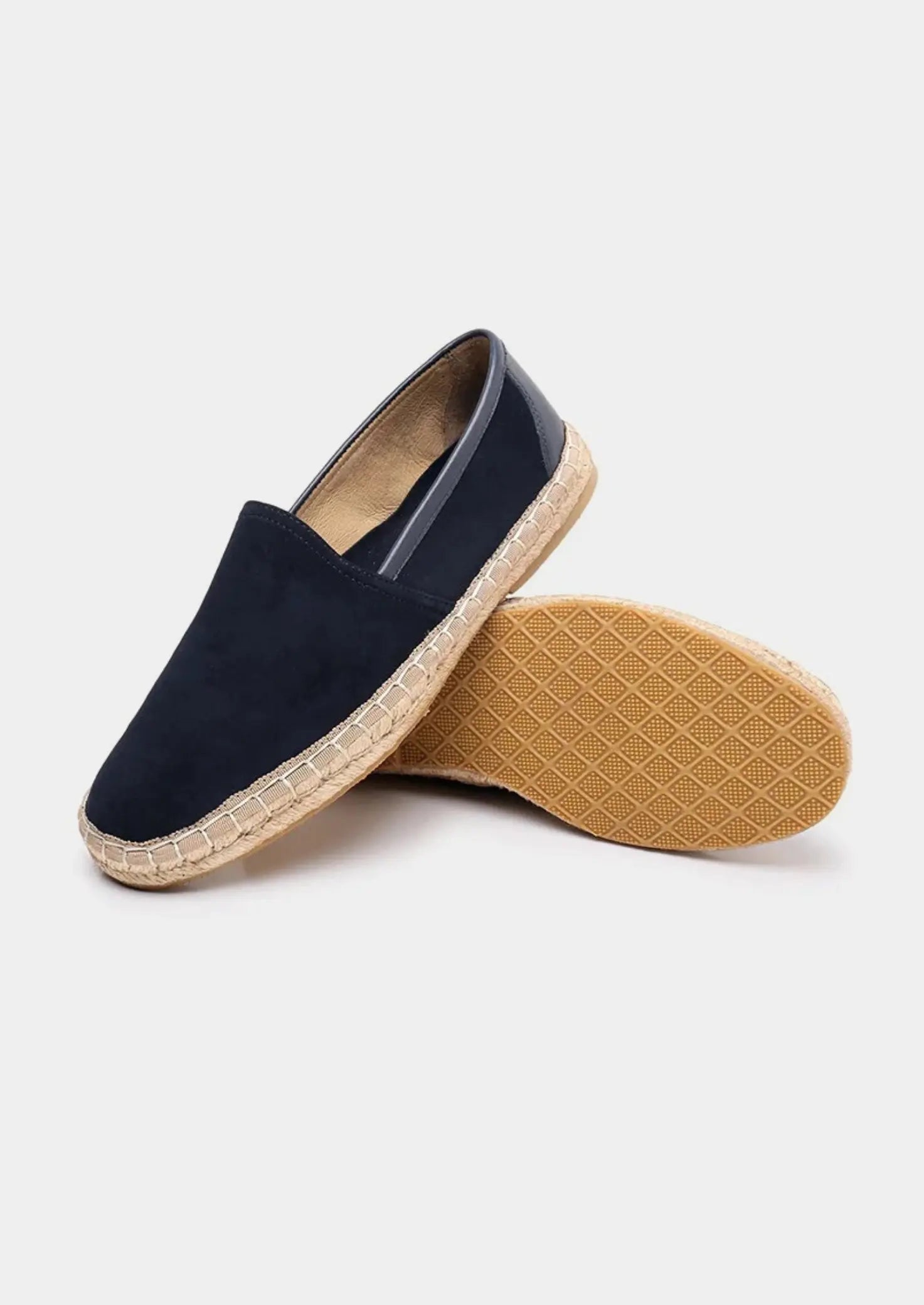 Women's Navy Blue Suede Seaside Espadrilles 1