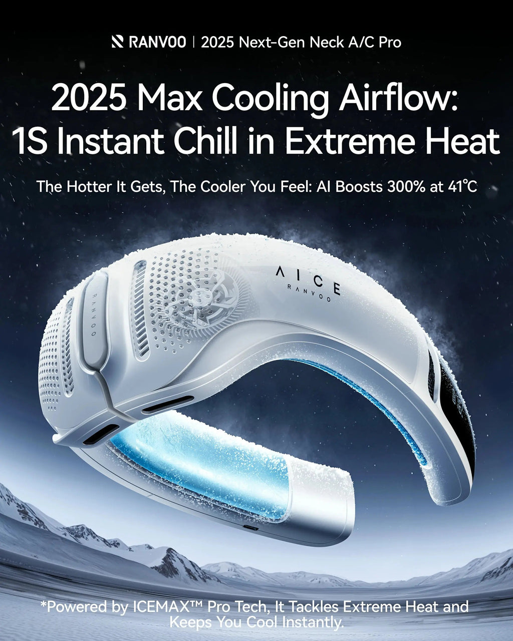 Wearable Neck Fan — Bladeless Personal Cooler