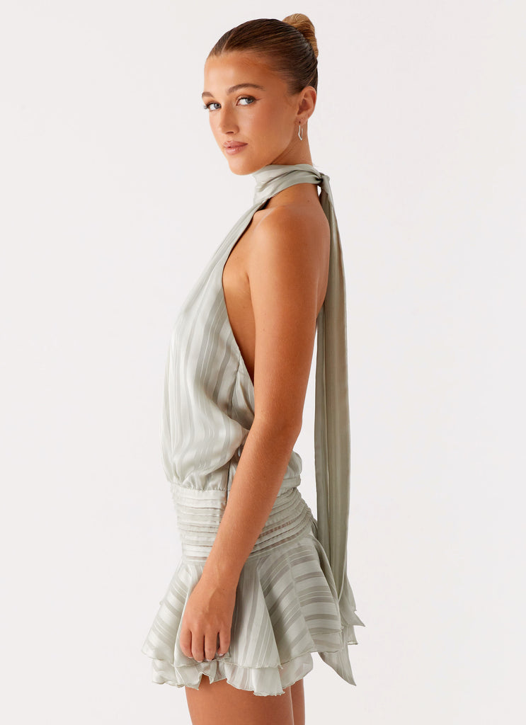 Women's Cocktail Dress with Flattering Waistline – Elegant Chiffon...