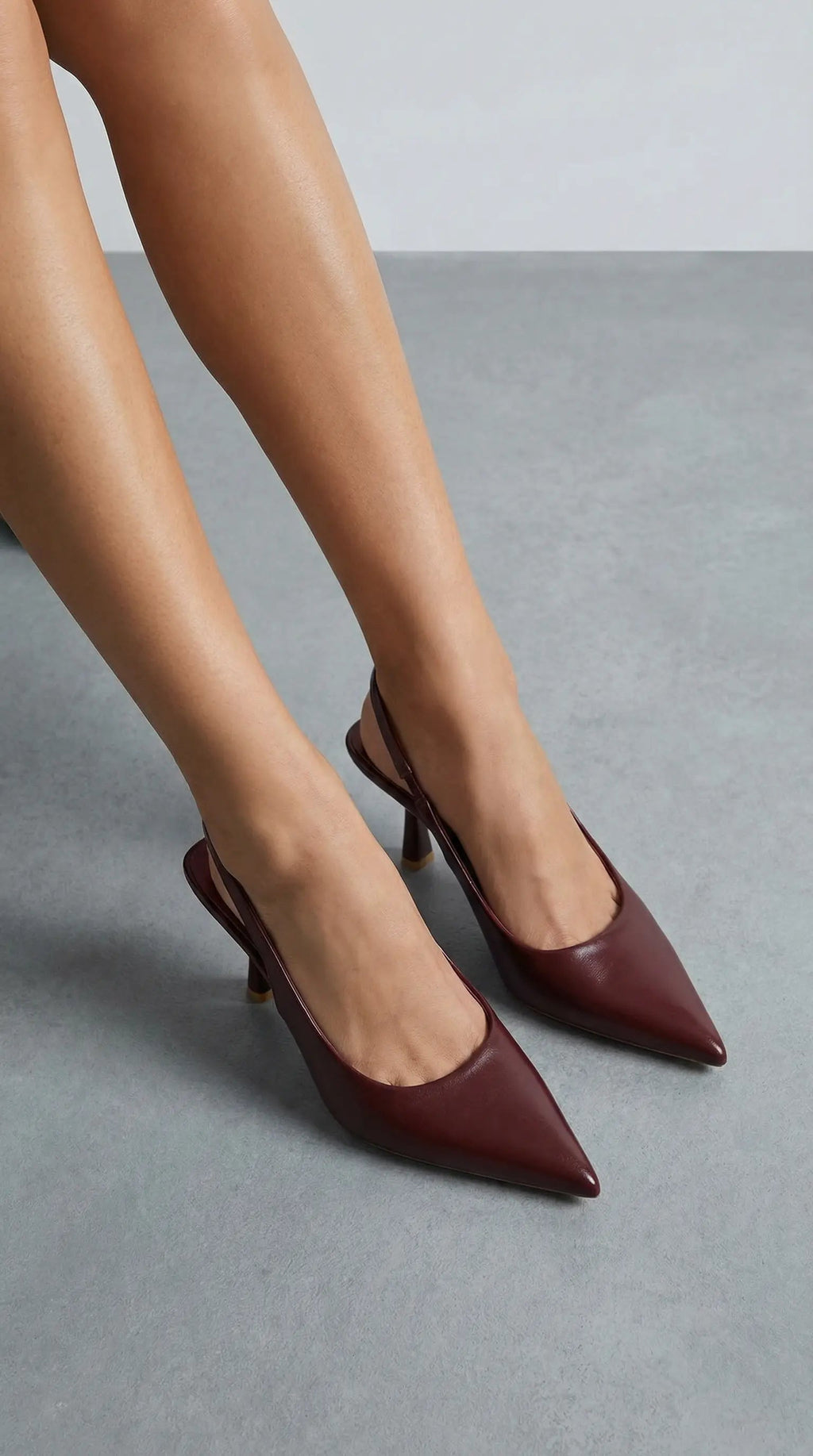 Women's Nicole Collection | Women's Black Heels with Adjustable Slingback Strap | Elegant Pointed Toe Design for All-Day 7