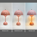 Scandinavian Cordless Table Lamp — Dimmable