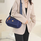 Nylon Shoulder Bag | Compact Design with Multiple Pockets for Women’s Travel