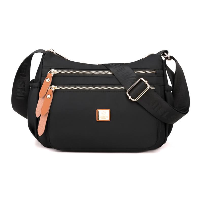 Nylon Shoulder Bag | Compact Design with Multiple Pockets for Women’s Travel