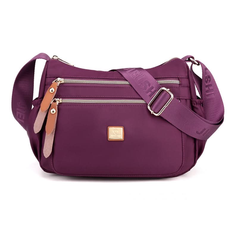 Nylon Shoulder Bag | Compact Design with Multiple Pockets for Women’s Travel