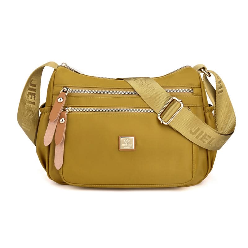 Nylon Shoulder Bag | Compact Design with Multiple Pockets for Women’s Travel