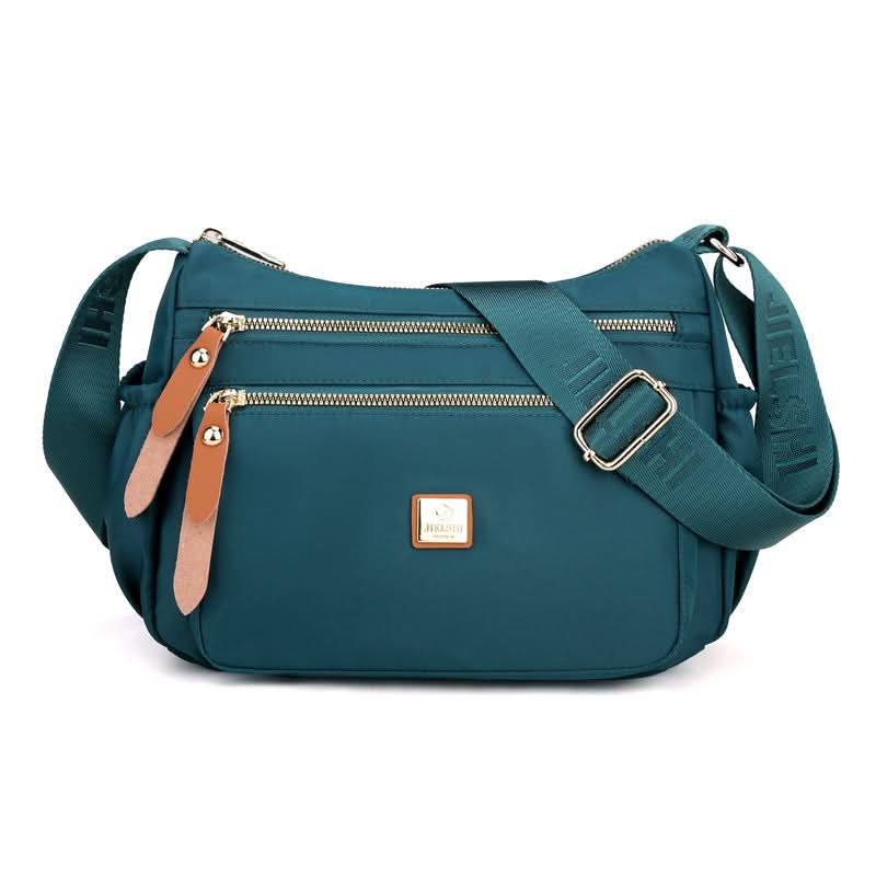 Nylon Shoulder Bag | Compact Design with Multiple Pockets for Women’s Travel