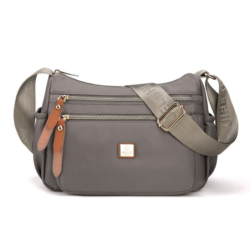 Nylon Shoulder Bag | Compact Design with Multiple Pockets for Women’s Travel