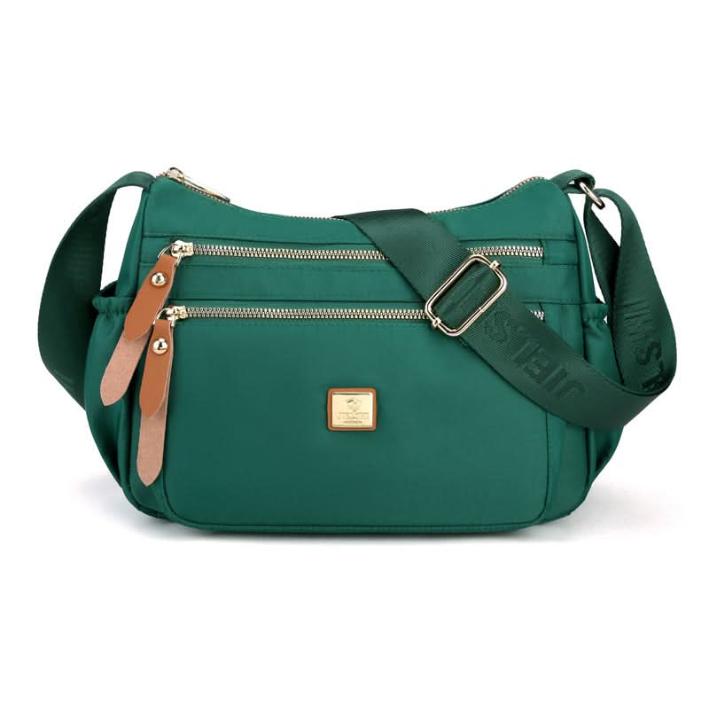 Nylon Shoulder Bag | Compact Design with Multiple Pockets for Women’s Travel