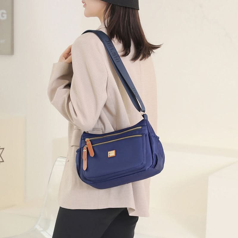 Nylon Shoulder Bag | Compact Design with Multiple Pockets for Women’s Travel