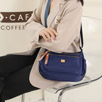 Nylon Shoulder Bag | Compact Design with Multiple Pockets for Women’s Travel