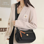 Nylon Shoulder Bag | Compact Design with Multiple Pockets for Women’s Travel