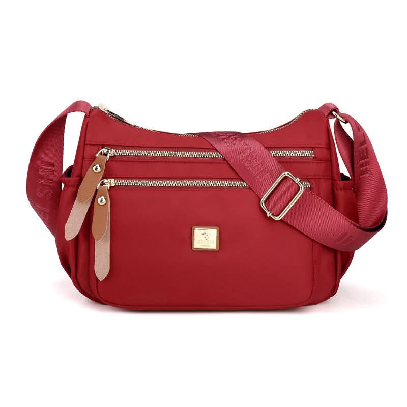 Nylon Shoulder Bag | Compact Design with Multiple Pockets for Women’s Travel