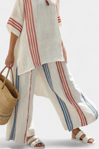 Striped two-piece set view