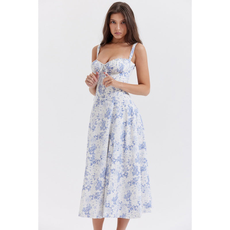 Women's Elegant Slip Dress – Summer Solid Color Spaghetti Strap...