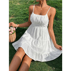 Women's Polka Dot Slip Dress – Spaghetti Strap Summer Sundress –...