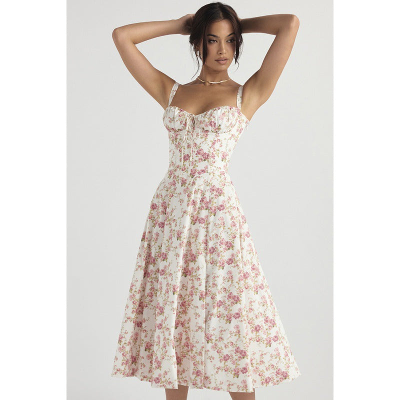 Women's Elegant Slip Dress – Summer Solid Color Spaghetti Strap...