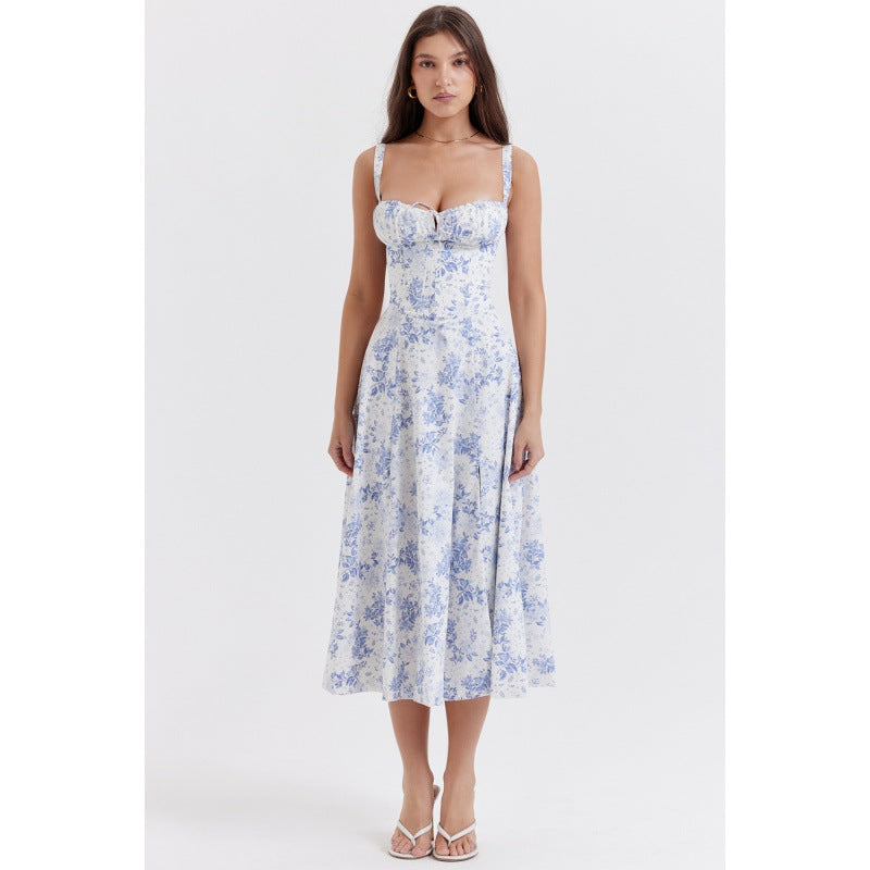 Women's Elegant Slip Dress – Summer Solid Color Spaghetti Strap...