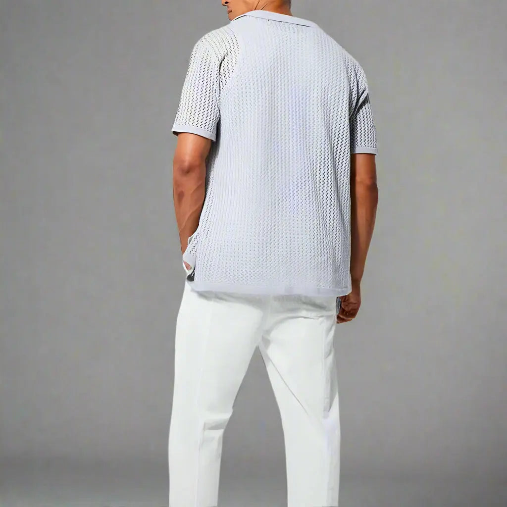 Women's Offshore Club Knitted Shirt | Soft and breathable crochet knit 2