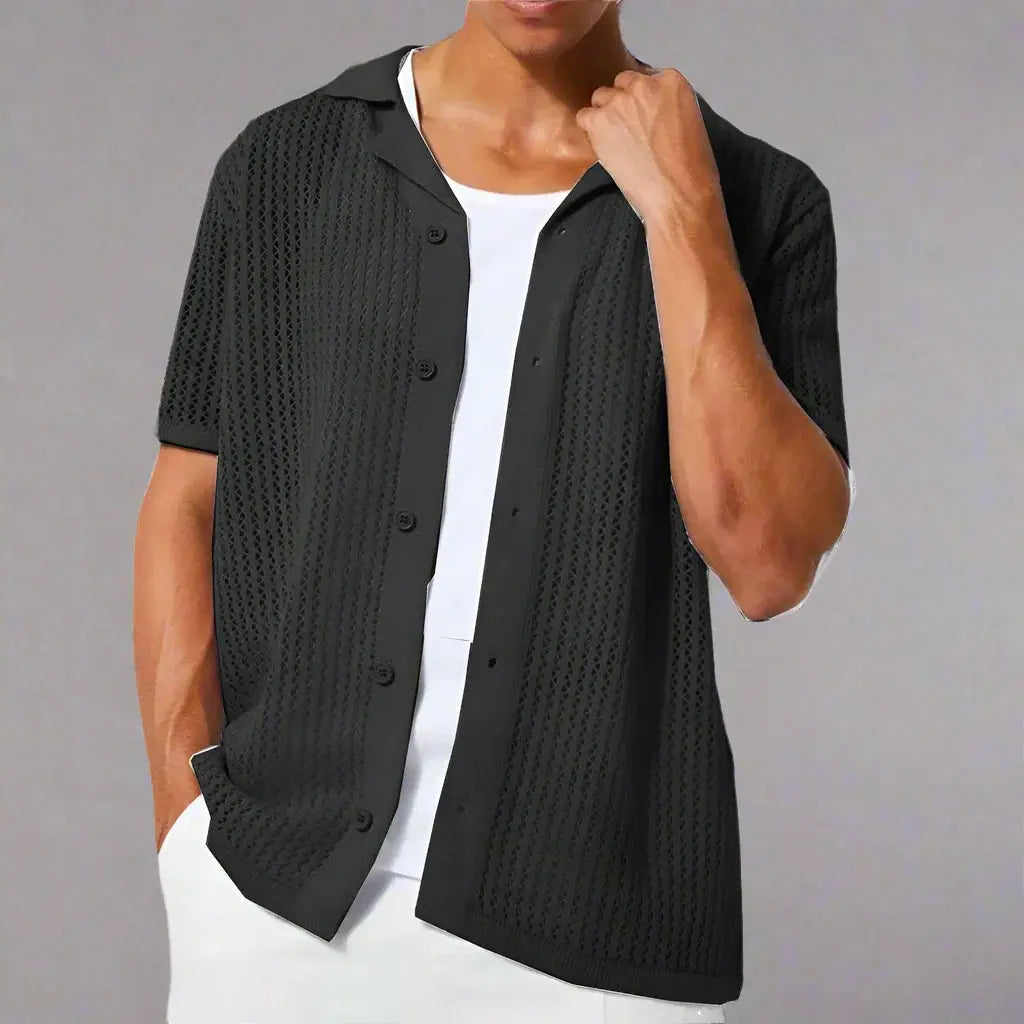 Women's Offshore Club Knitted Shirt | Soft and breathable crochet knit 3