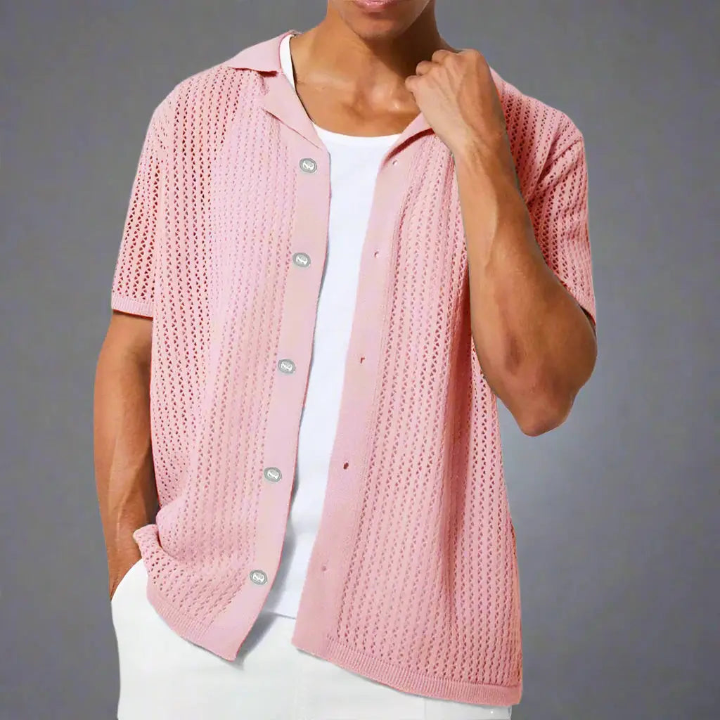 Women's Offshore Club Knitted Shirt | Soft and breathable crochet knit 7