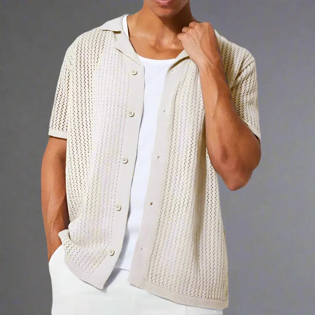 Women's Offshore Club Knitted Shirt | Soft and breathable crochet knit 9