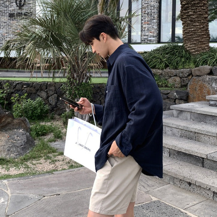 Old Money Collection | Men's Linen Shirt with Oversized Fit | Elegant Style for Timeless Comfort